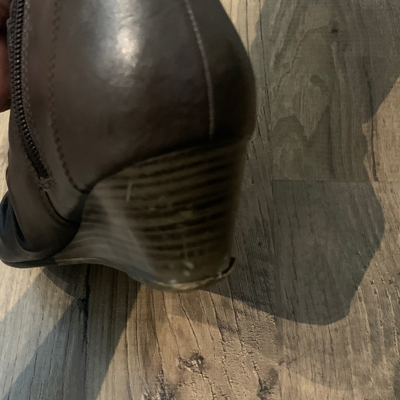 Aldo Leather Almond-toe Wedge-heel Boots - Picture 8 of 12